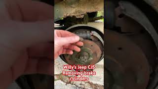 Willy’s Jeep CJ5 removing brake cylinders - have a soft brake pedal, will renew all brake cylinders
