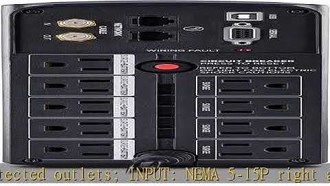 CyberPower CP1000AVRLCD Intelligent LCD UPS System, 1000VA/600W, 9 Outlets, AVR, Mini-Tower, Black