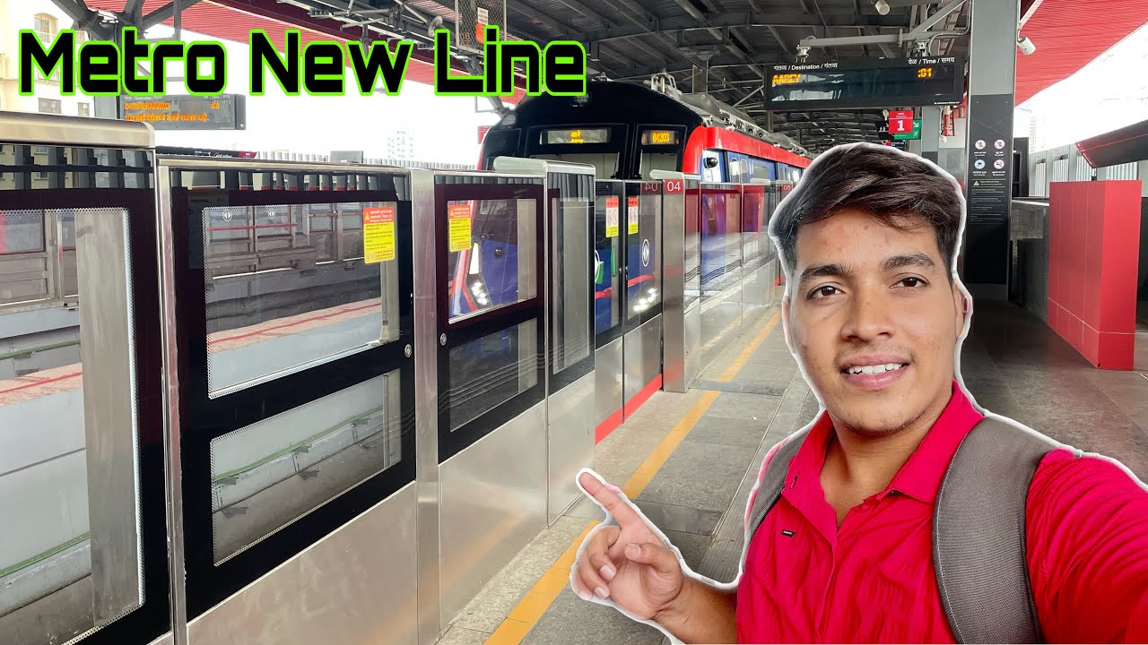 Rain 🌧 Time by New Metro line dindoshi Station  Western Highway ￼