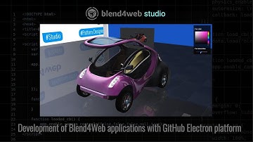 Blend4Web Studio: Development of Blend4Web applications on GitHub Electron platform