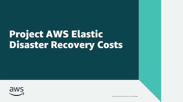 Project AWS Elastic Disaster Recovery Costs | Amazon Web Services