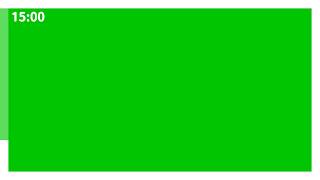 15 Minute Countdown Timer Frame Outline Animation | Green Screen | 4K | 60FPS | Free Download