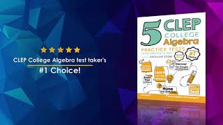 Book Trailer: 5 CLEP College Algebra Practice Tests: Extra Practice