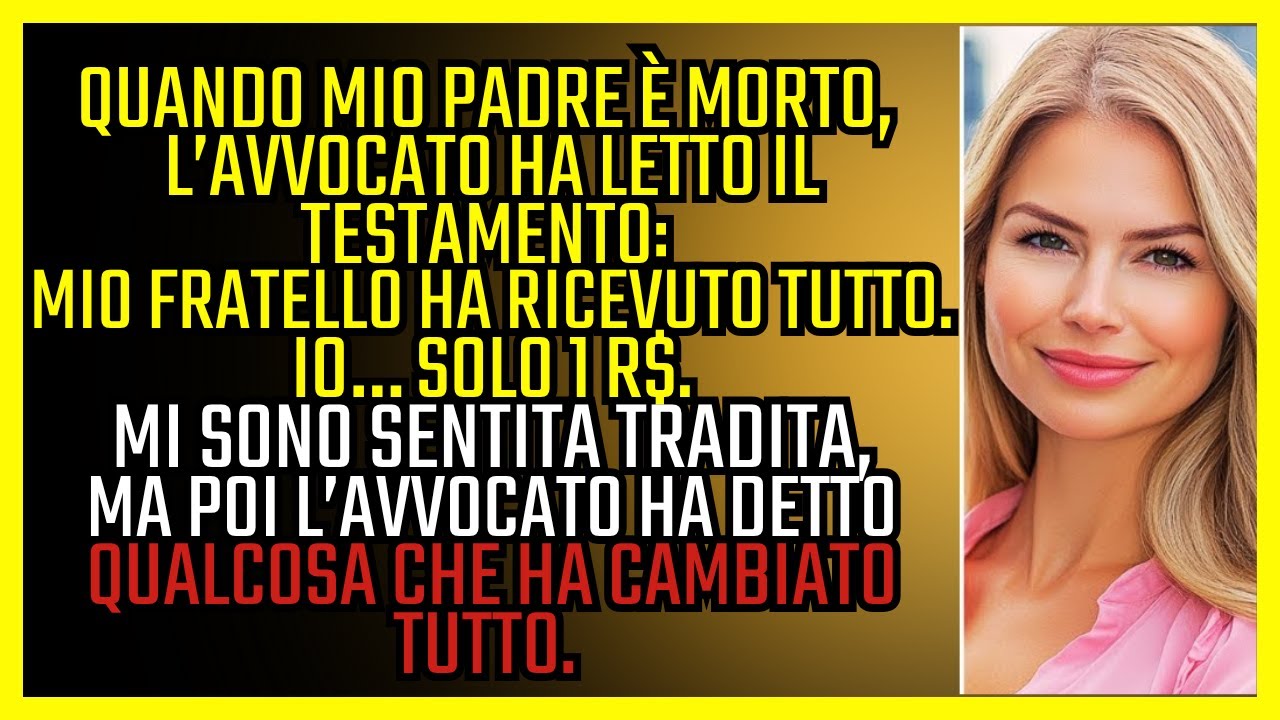 “MIO PADRE MI HA LASCIATO SOLO 1€... POI L'AVVOCATO HA LETTO LA SECONDA PAGINA!”