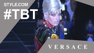 Naomi Campbell, Cindy Crawford \& Christy Turlington Sing Freedom! ’90 at Versace - #TBT-Style.com