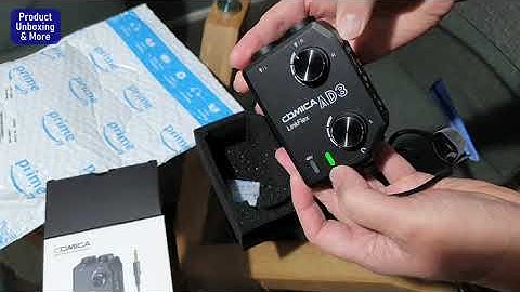 Comica LinkFlex AD3 Unboxing and Test on Condenser Microphone