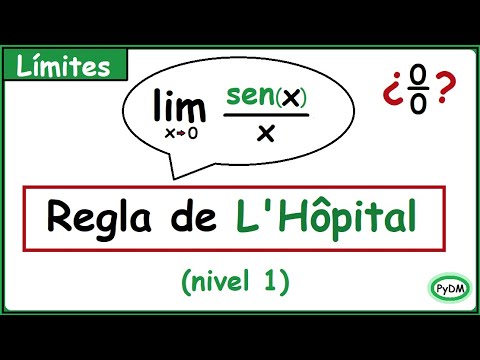 Regla de LHopital Indeterminacin 00 Lmitesenxx