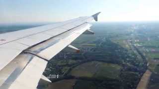 Brussels Airlines A319 landing at Vienna Airport