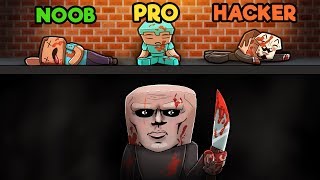 Minecraft - ESCAPE THE PSYCHO MAZE! (NOOB vs PRO vs HACKER)