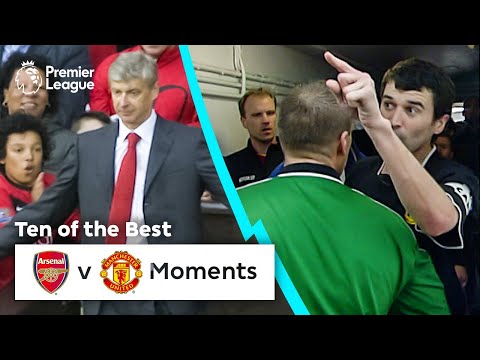 10 ICONIC Arsenal vs Manchester United Moments | Premier League