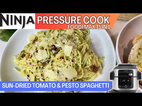 NINJA FOODI 15 in 1 *PRESSURE COOK* SUN-DRIED TOMATO & PESTO SPAGHETTI - Vegetarian Recipe
