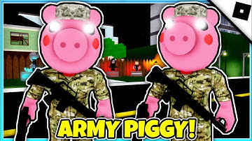 Find The Piggy Characters - How to get ARMY PIGGY MORPH + BADGE (ROBLOX)