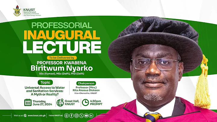 Professorial Inaugural Lecture to be delivered by Professor Kwabena Biritwum Nyarko