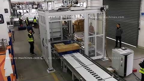 XYZ type robot hand milk can tin carton box palletizing machine carton palletizier equipment