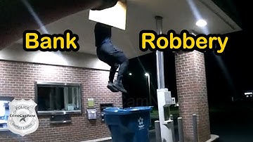 Verdachte van bankoverval springt uit plafond en in afvalbak voor ogen van agenten