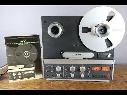 THE REVOX B77 REEL TO REEL STEREO TAPE RECORDER -TESTING THE FUNCTIONALITY  - BUY AT AUCTION NOW. 