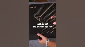 Unboxing MSI Summit E16 Flip ⚡️🥺 #shorts #unboxing #aesthetic