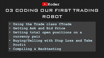 03 Coding Our First Trading Robot - Random Trader - MQL5