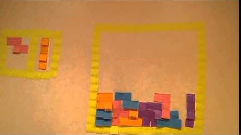 Post It Note Tetris - A Stop Motion Animation