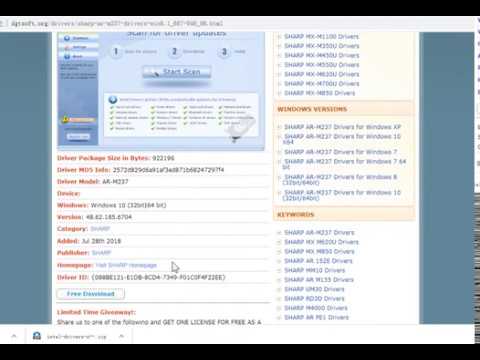 SHARP AR-M237 Drivers for Windows 10 (32bit|64 bit) 48.62.185.6704