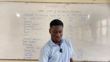 SINGLE ENTRY AND INCOMPLETE RECORDS PART 2