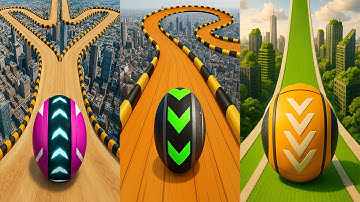 Going Balls VS Sky Rolling Balls VS Gyro Balls - All Levels Gameplay Android iOS Ep 2