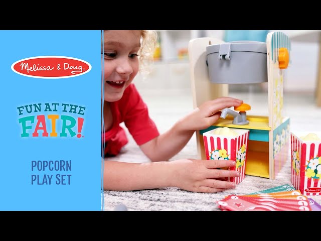 children plastic cooking play set popcorn
