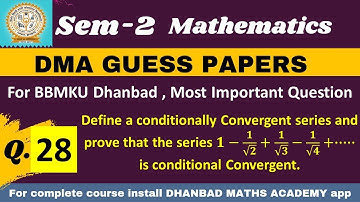 Q.28 REAL ANALYSIS BBMKU DMA GUESS PAPER SEM-2