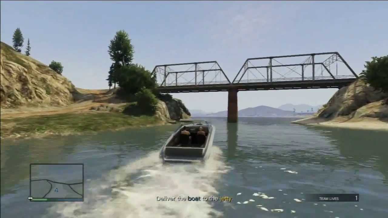 Grand Theft Auto 5 Online Mission Boat In The Bay HD YouTube