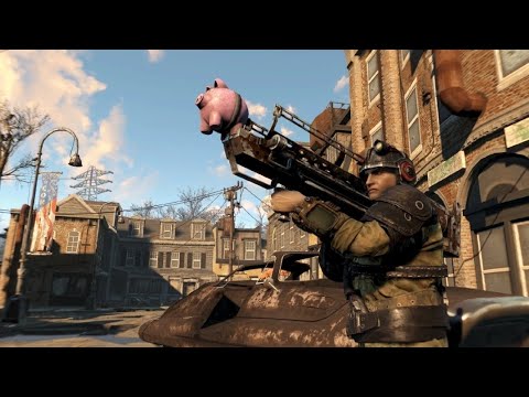 Видео: FALLOUT 4 на PlayStation 4 (новые пушки и броня Анклав)