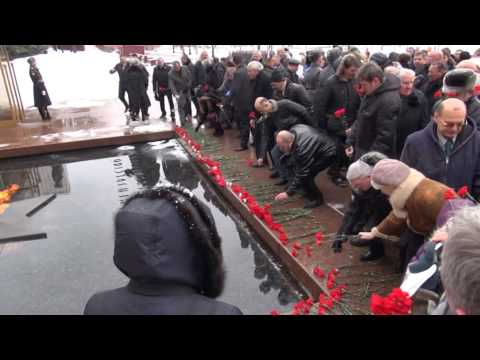 Возложение Туляками цветов к могиле Неизвестного солдата. Москва. 15.02.2015