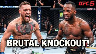 McGregor's BRUTAL Comeback! UFC 5 Career Mode vs Leon Edwards #ufc
