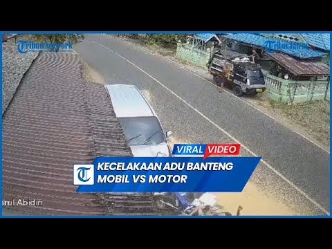 Detik-detik Kecelakaan Adu Banteng Mobil Vs Motor Anak Pemotor Meninggal