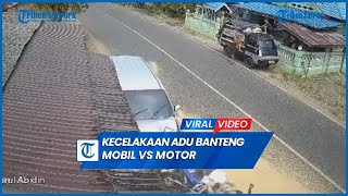 Detik-detik Kecelakaan Adu Banteng Mobil Vs Motor Anak Pemotor Meninggal