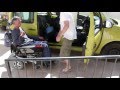 How to transfer from wheelchair to car with sliding board and lifting sling
