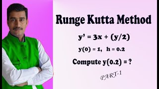 Range Kutta method of fourth order numerical method GOOD example(PART-1)
