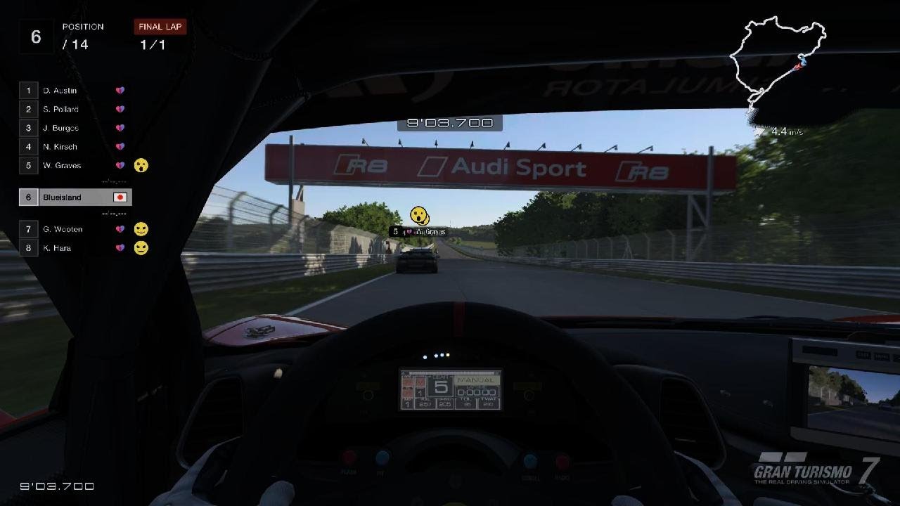 練習 コックピット 左スティック オートマ  Ferrari458イタリア Gr.4 ニュルブルクリンク　グランツーリスモ 7_20260216122821