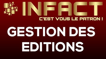 InFact Formation Gestion des éditions