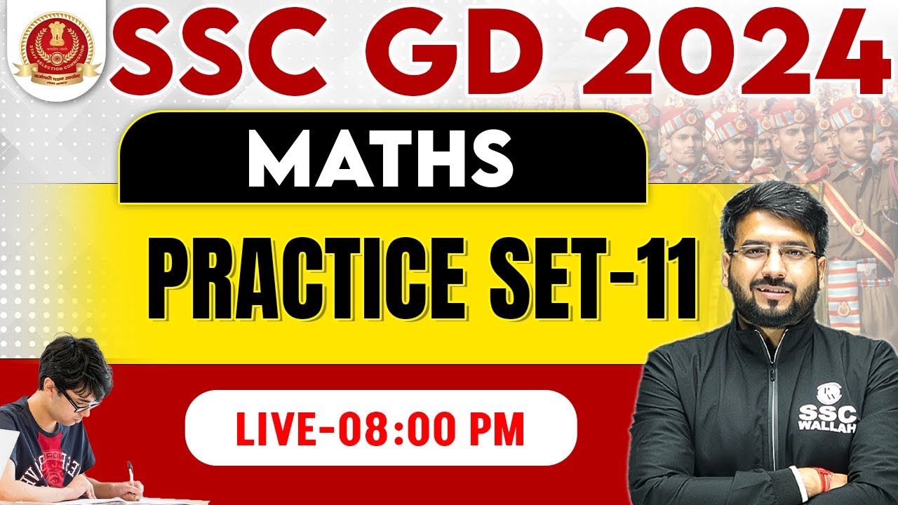 SSC GD Maths 2024 SSC GD Maths Practice Set 11 SSC GD Math Class