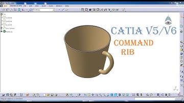 CATIA V5/V6 TUTORIALS || RIB || PART MODEL