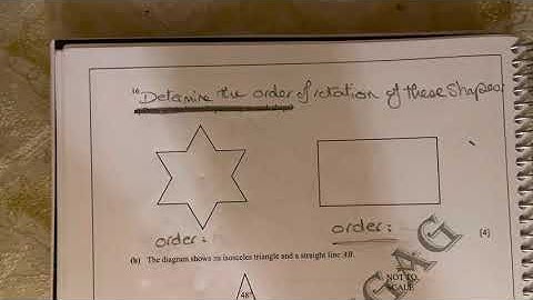 Order of rotational symmetry of 2D shapes using tracing papers