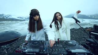 Giolì & Assia - #DiesisLive @Fjallsarlon Glacier Lagoon, Iceland Handpan Set