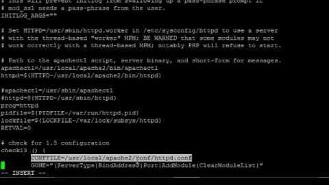Start Apache automatically during system startup