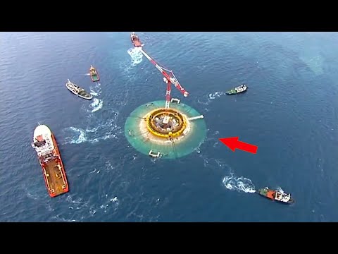 Người ta đã XÂY DỰNG TRỤ CẦU 200.000 tấn trên biển như thế nào? Kỹ thuật xây dựng hiện đại