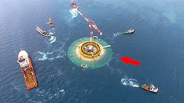 Người ta đã XÂY DỰNG TRỤ CẦU 200.000 tấn trên biển như thế nào? Kỹ thuật xây dựng hiện đại