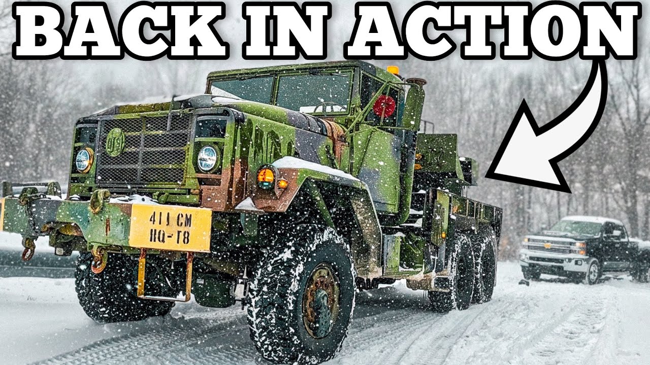 Fixing Military Equipment And Pulling People Out In A SNOW STORM