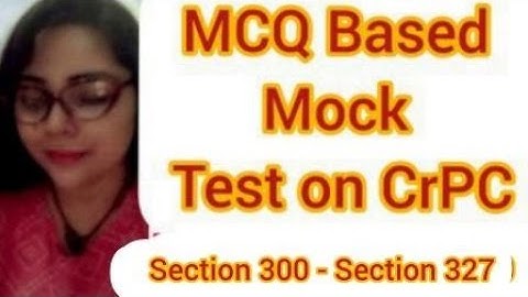 Mock Test on CrPC | Section 300 -327  #crpc #judiciary #mocktests #importantquestionsipc #rjs