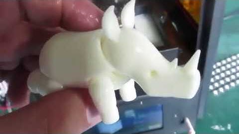 Wanhao Duplicator 8  Large Resin 3D Printer Printed Rhino