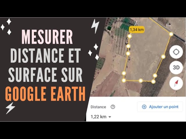 Calculer une surface et une distance par téléphone sur Google Earth, Gagner  du temps et de l'argent - YouTube