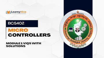 MICROCONTROLLERS (BCS402) - Module 1 - VIQs with Solutions - VTU Exam Preparation
